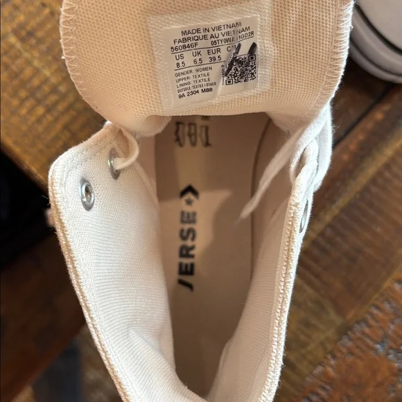 Converse Women's All Star Lift High Top Platform Shoes White -size 8.5 - Picture 4 of 6